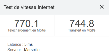 Exemple de performance